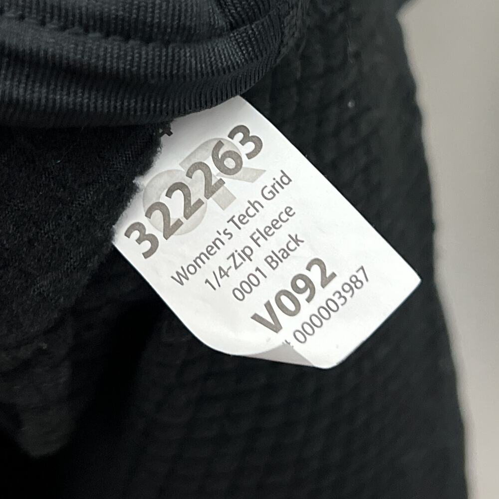outdoor research black women's tech grid quarter zip fleece pullover thermal top - Picture 7 of 7